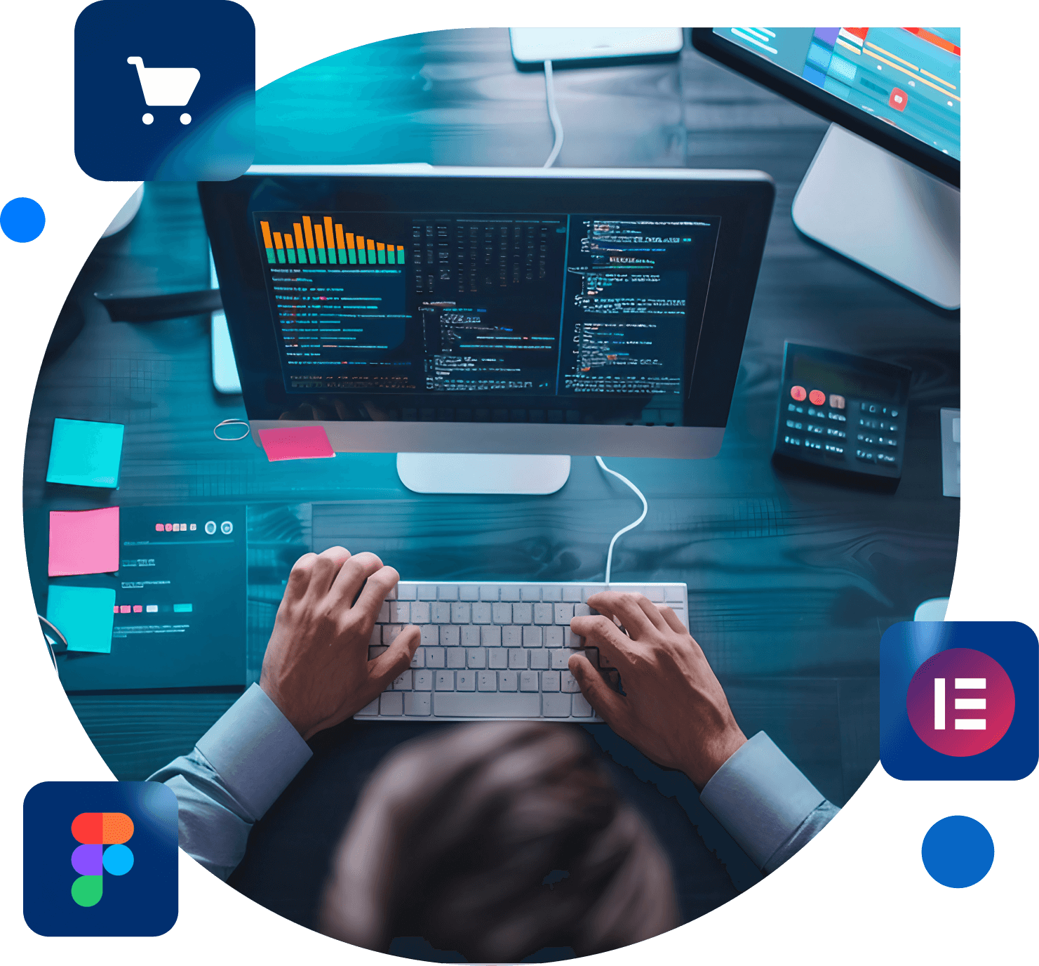 Figma website design converted to Elementor with pixel-perfect layout and speed optimization